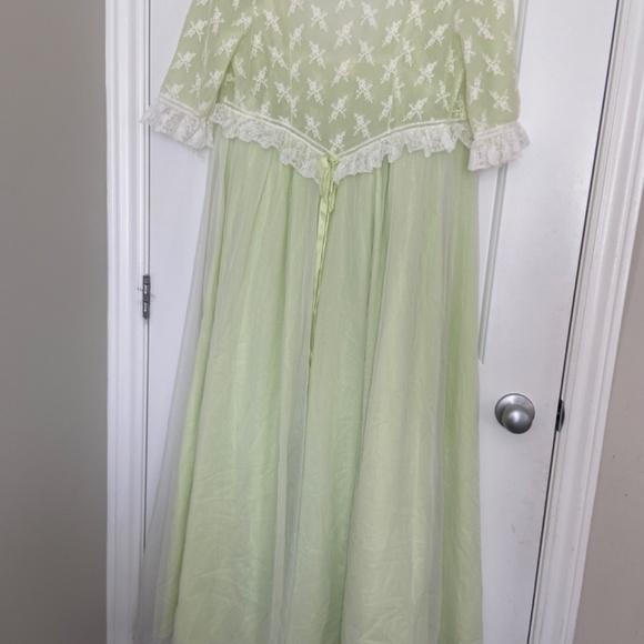 Beautiful vintage night gown set large maxi sleepwear intimate - Picture 11 of 14